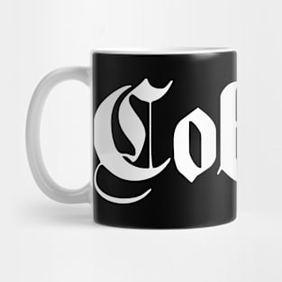 Coburg written with gothic font Mug